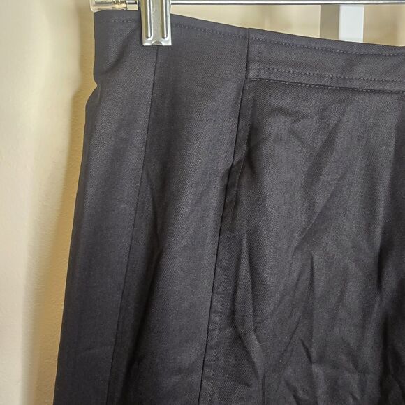 ESCADA Women's Black Wide Leg Wool High-Rise Slacks Waist 28 - Picture 5 of 9